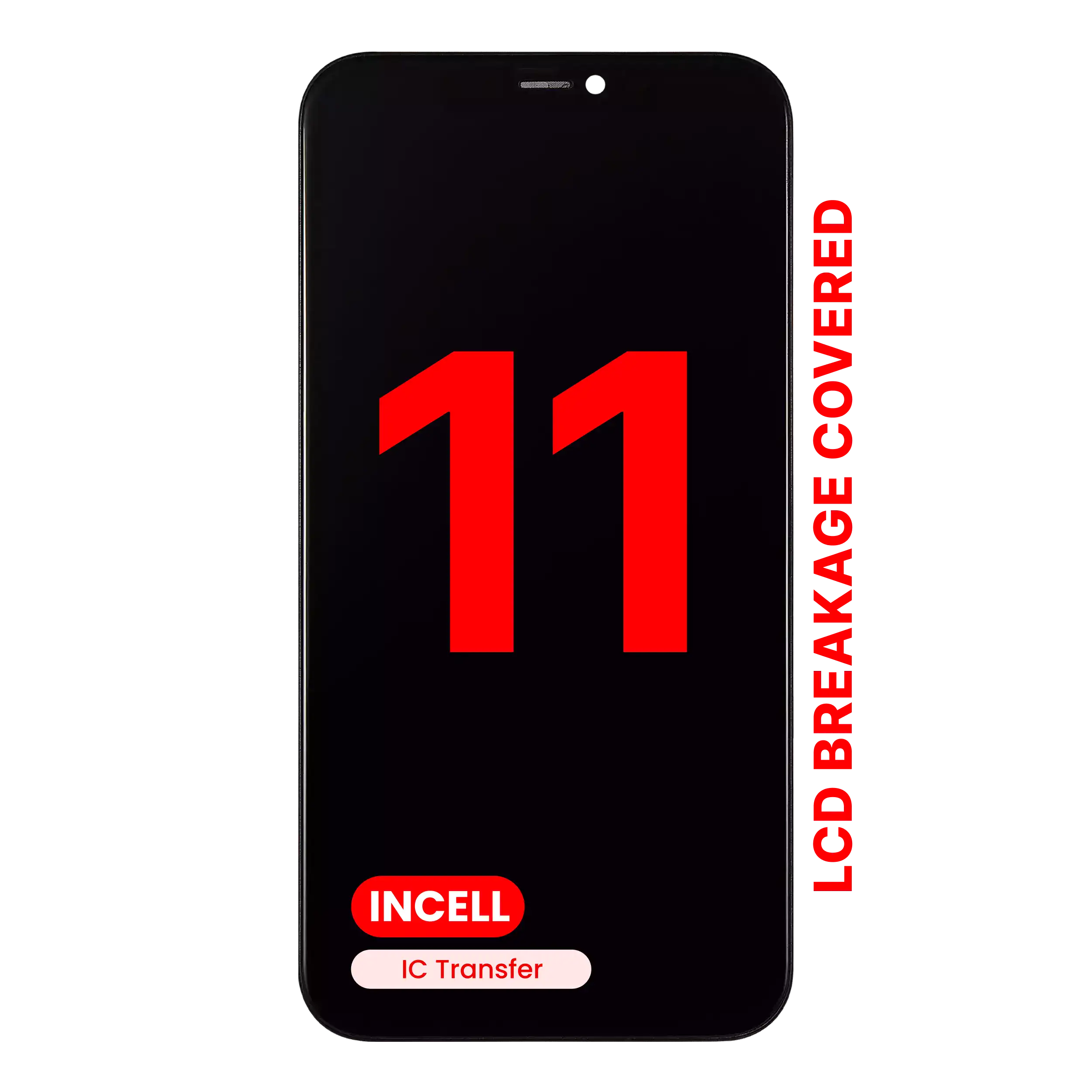 LCD Assembly With Steel Plate Pre-Installed For iPhone 11 (Aftermarket Pro: XO7 / Incell)