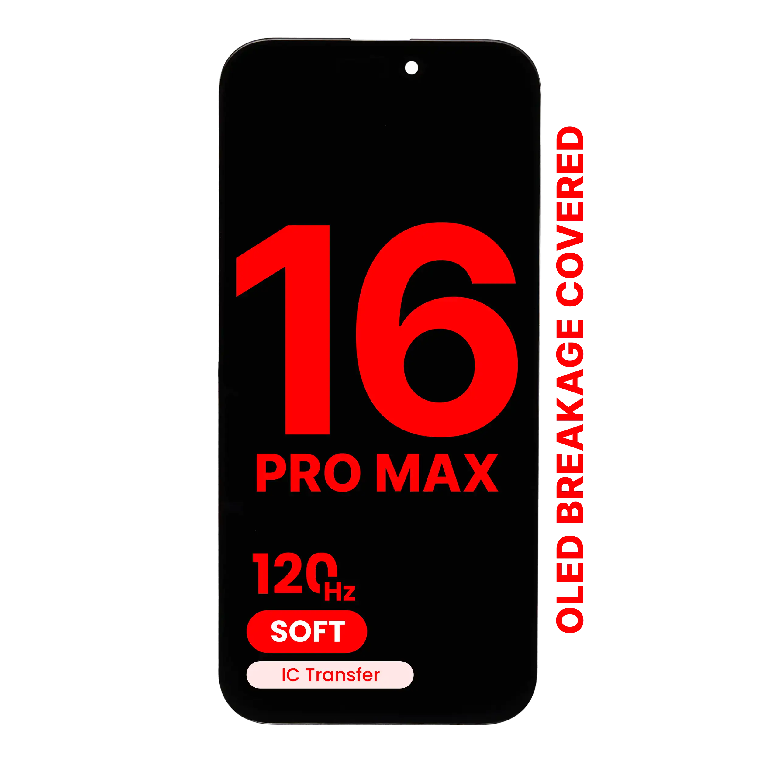 OLED Assembly For iPhone 16 Pro Max (Aftermarket Pro: XO7 Soft) (120HZ)