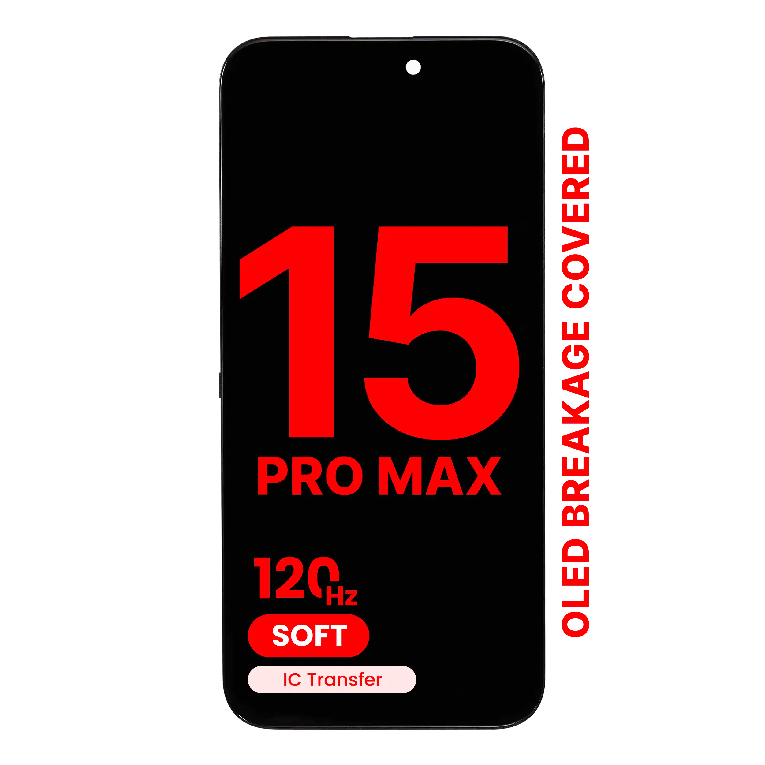OLED Assembly For iPhone 15 Pro Max (Aftermarket Pro: XO7 Soft) (120HZ)