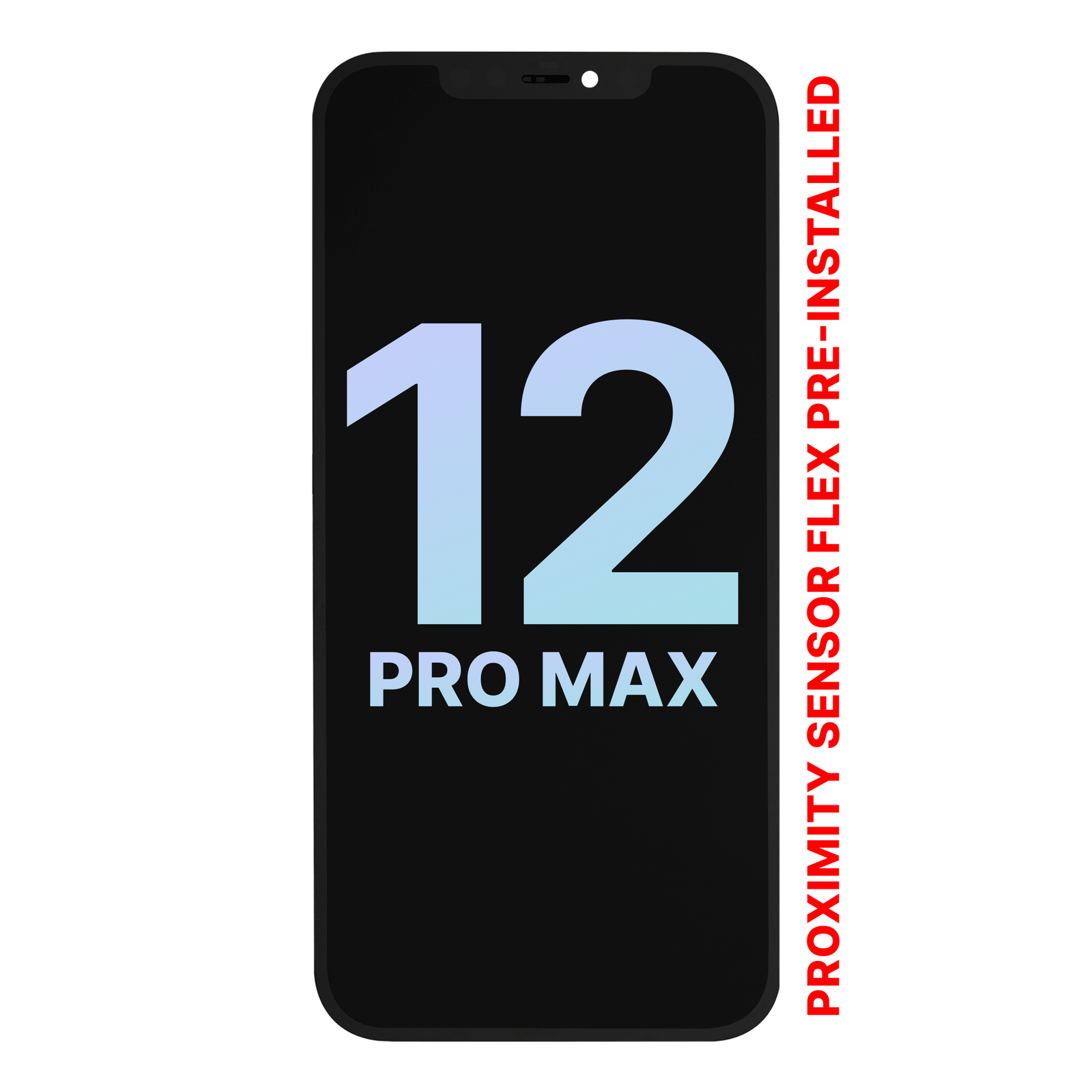 OLED Assembly With Proximity Sensor Flex Pre-Installed For iPhone 12 Pro Max (Service Pack)