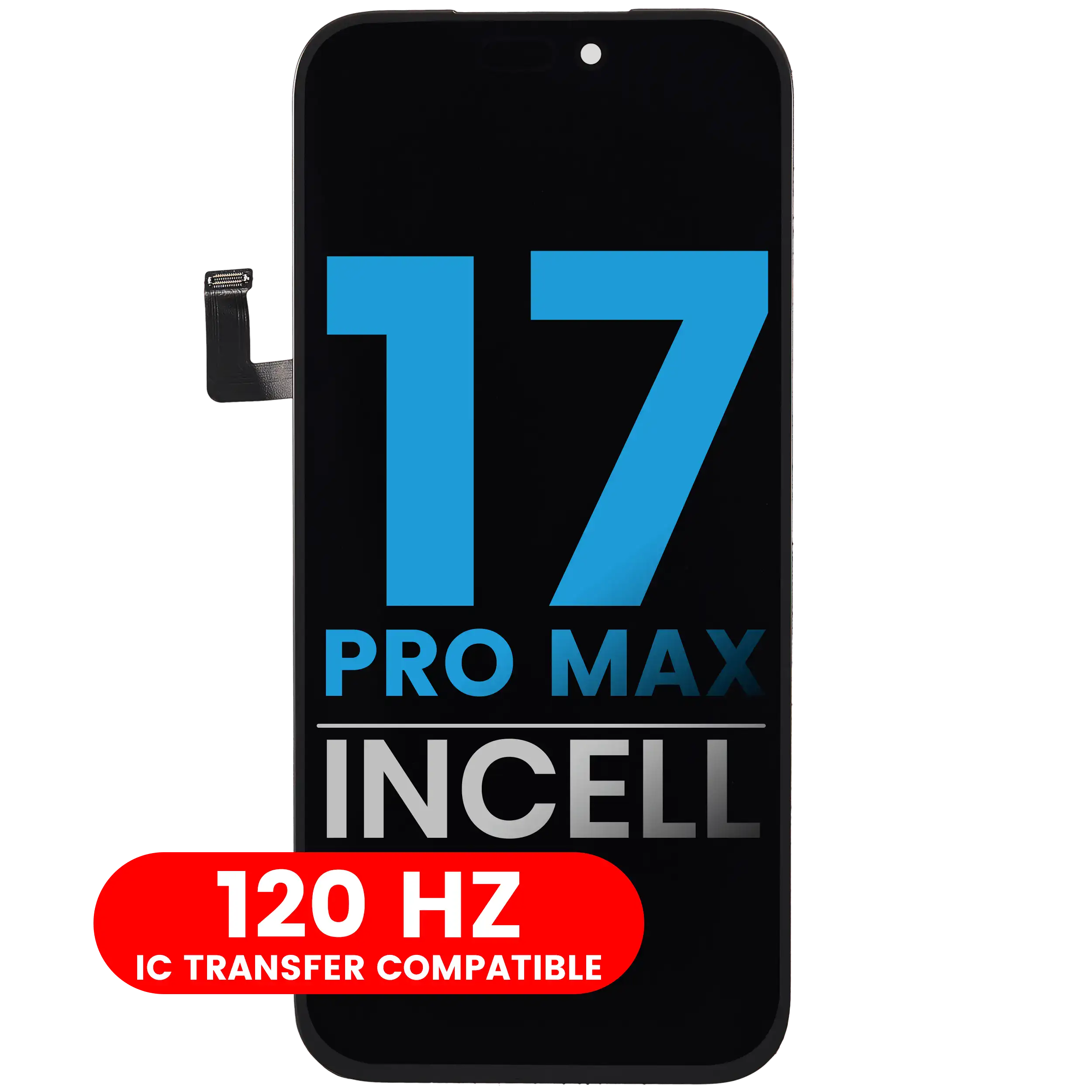 LCD Assembly For iPhone 17 Pro Max (Aftermarket: AQ7 / Incell) (120HZ)