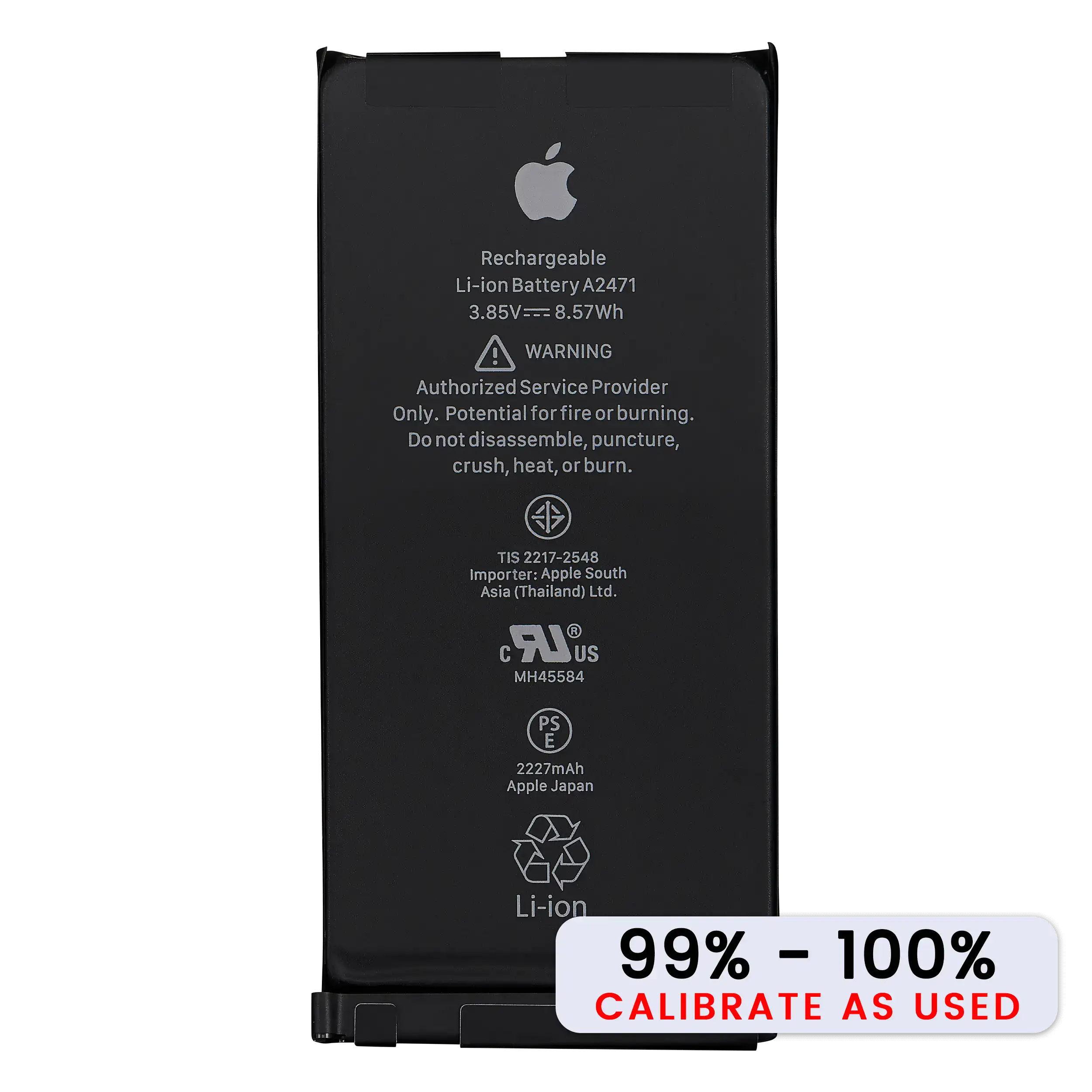 Replacement Battery for iPhone 12 Mini (Used OEM Pull: Grade A / SOH 99% to 100%)