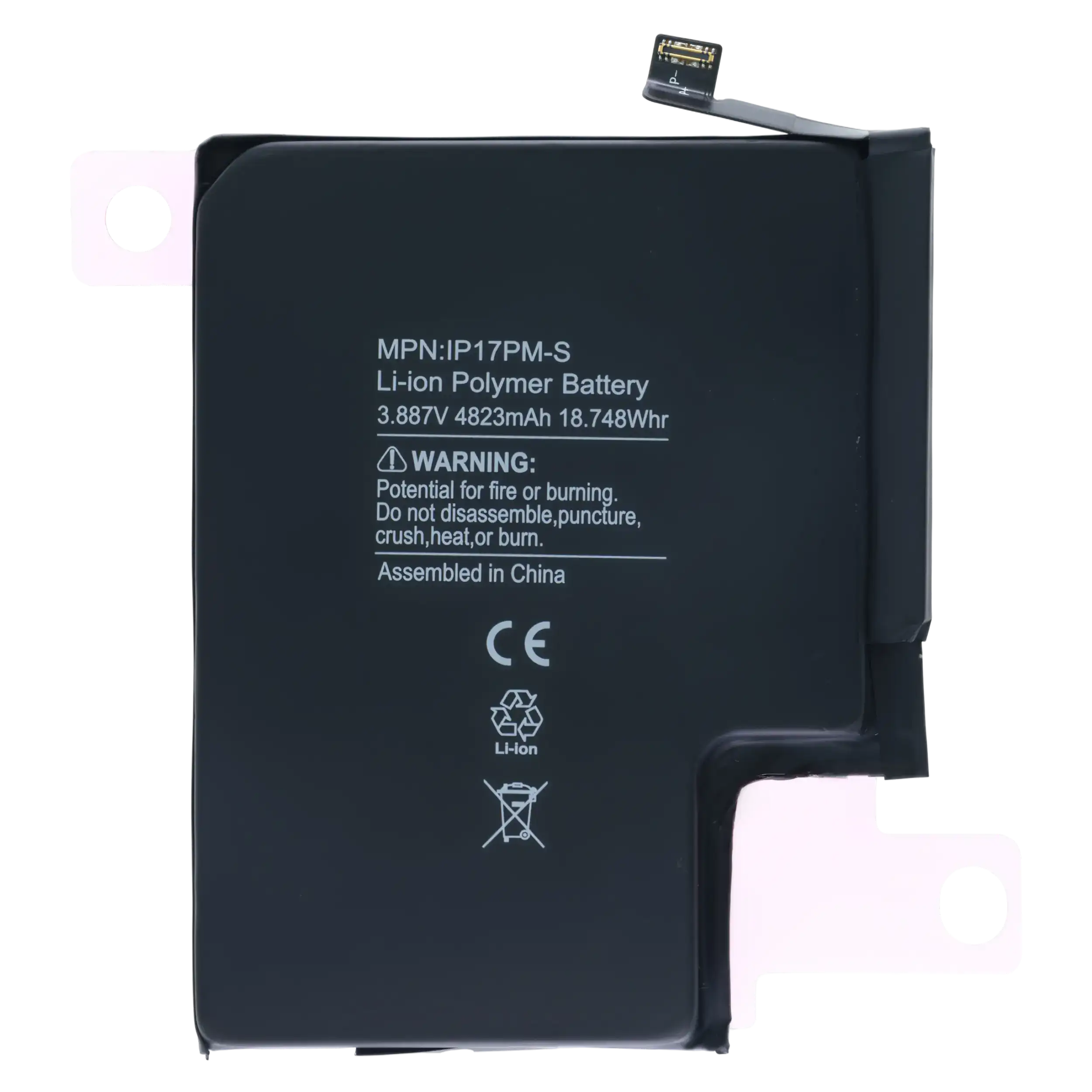 Replacement Battery For iPhone 17 Pro Max (Aftermarket) (UK / EU Version)