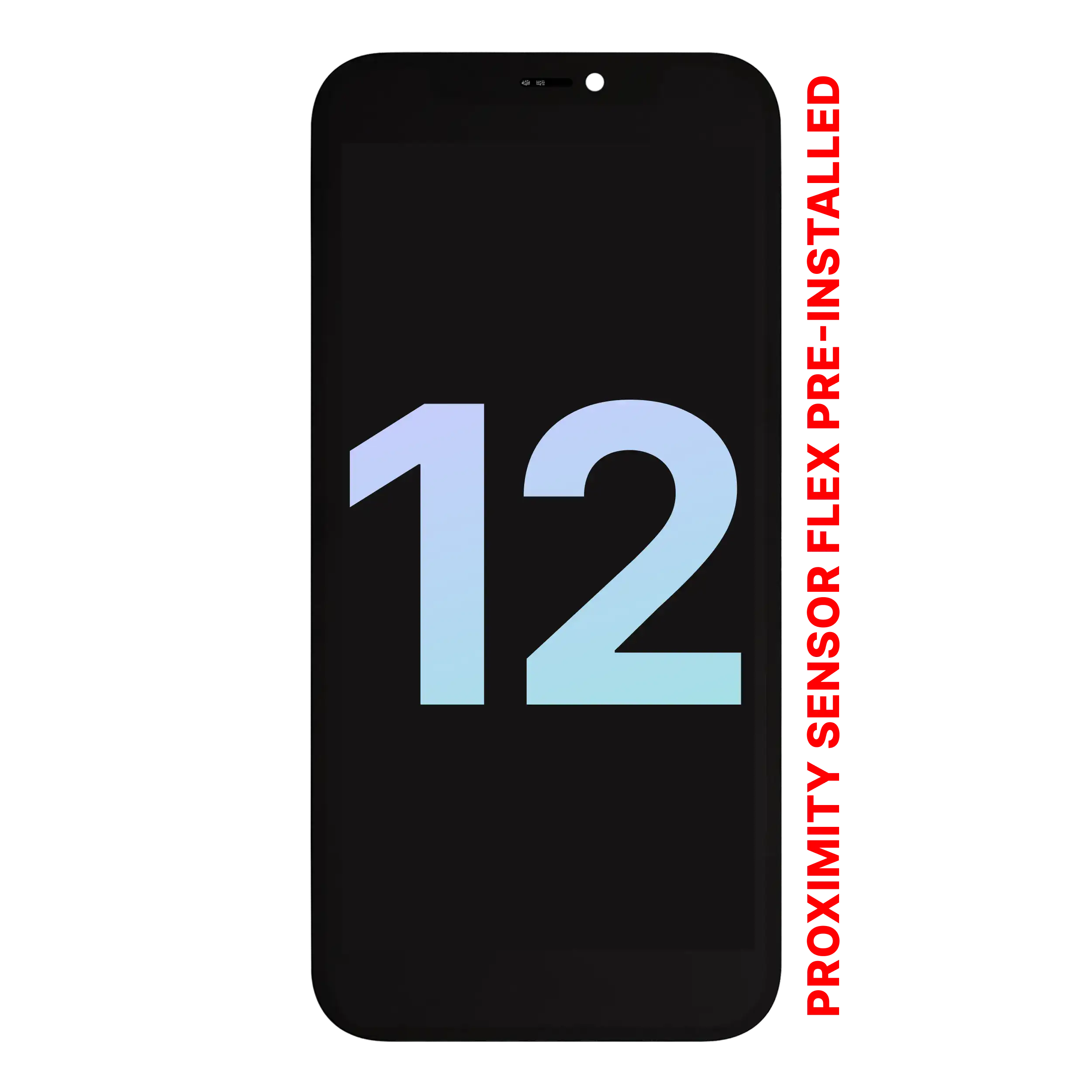 OLED Assembly With Proximity Sensor Flex Pre-Installed For iPhone 12 (Service Pack)