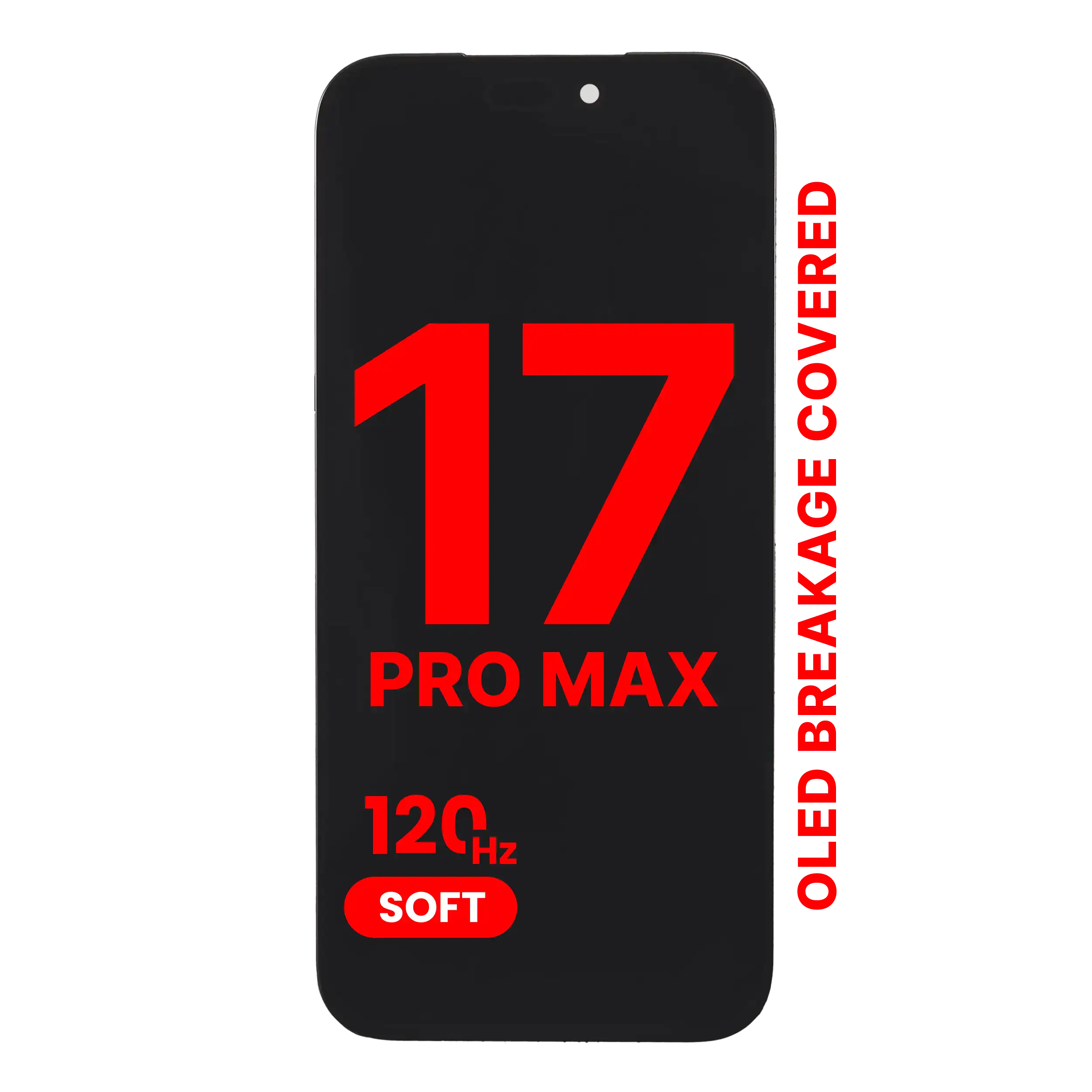 OLED Assembly Compatible For iPhone 17 Pro Max (Aftermarket Pro: XO7 Soft) (120HZ)