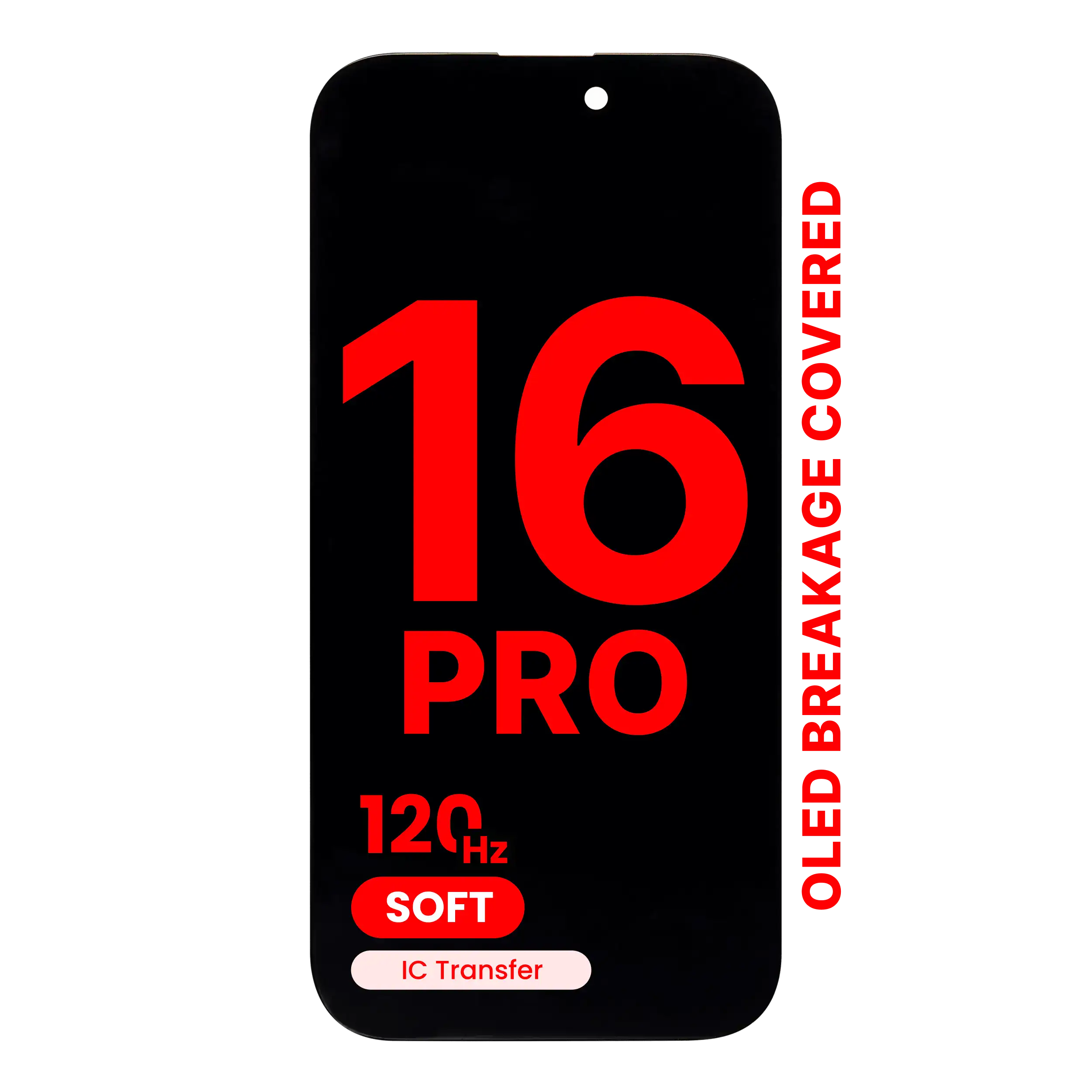OLED Assembly For iPhone 16 Pro (Aftermarket Pro: XO7 Soft) (120HZ)