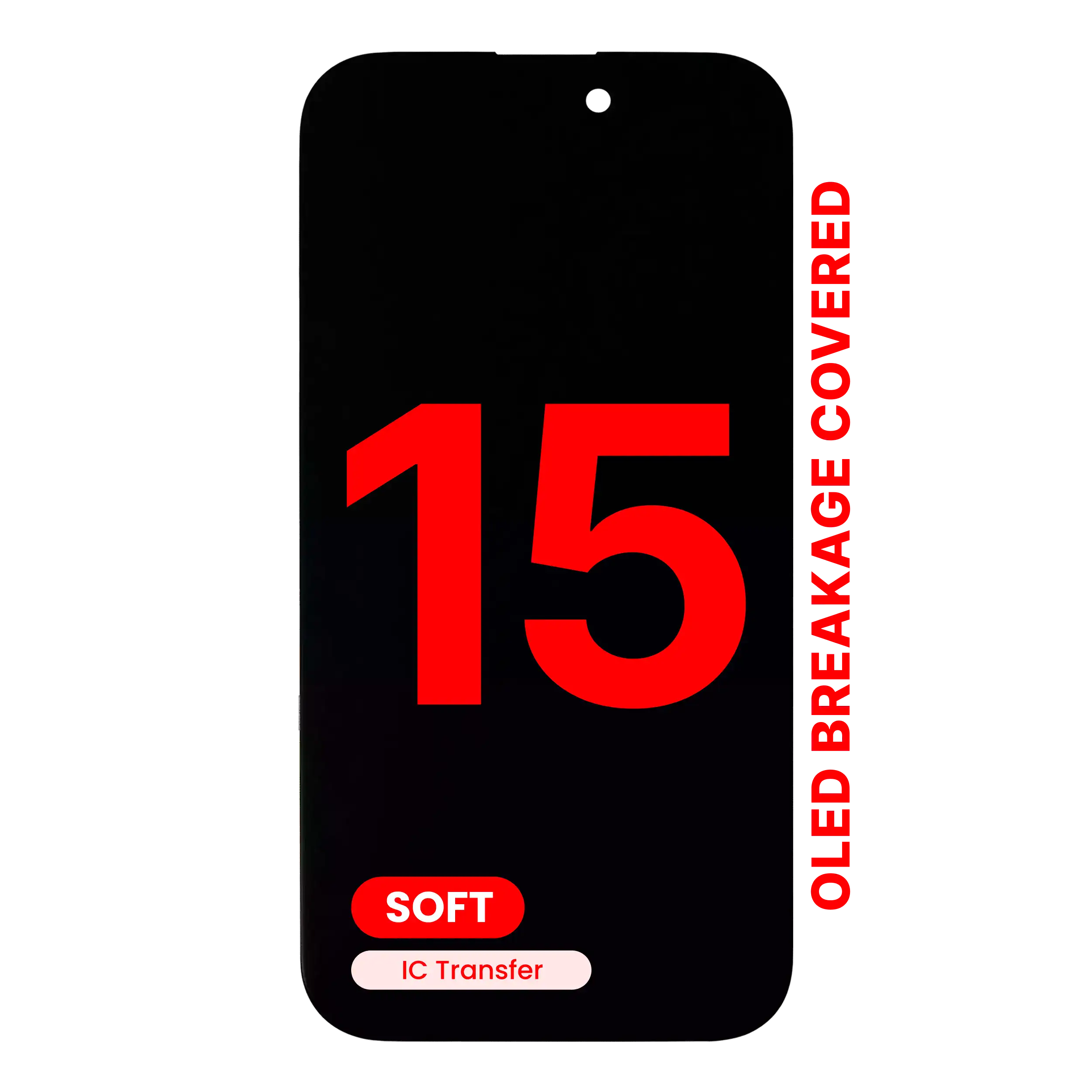 OLED Assembly For iPhone 15 (Aftermarket Pro: XO7 Soft)