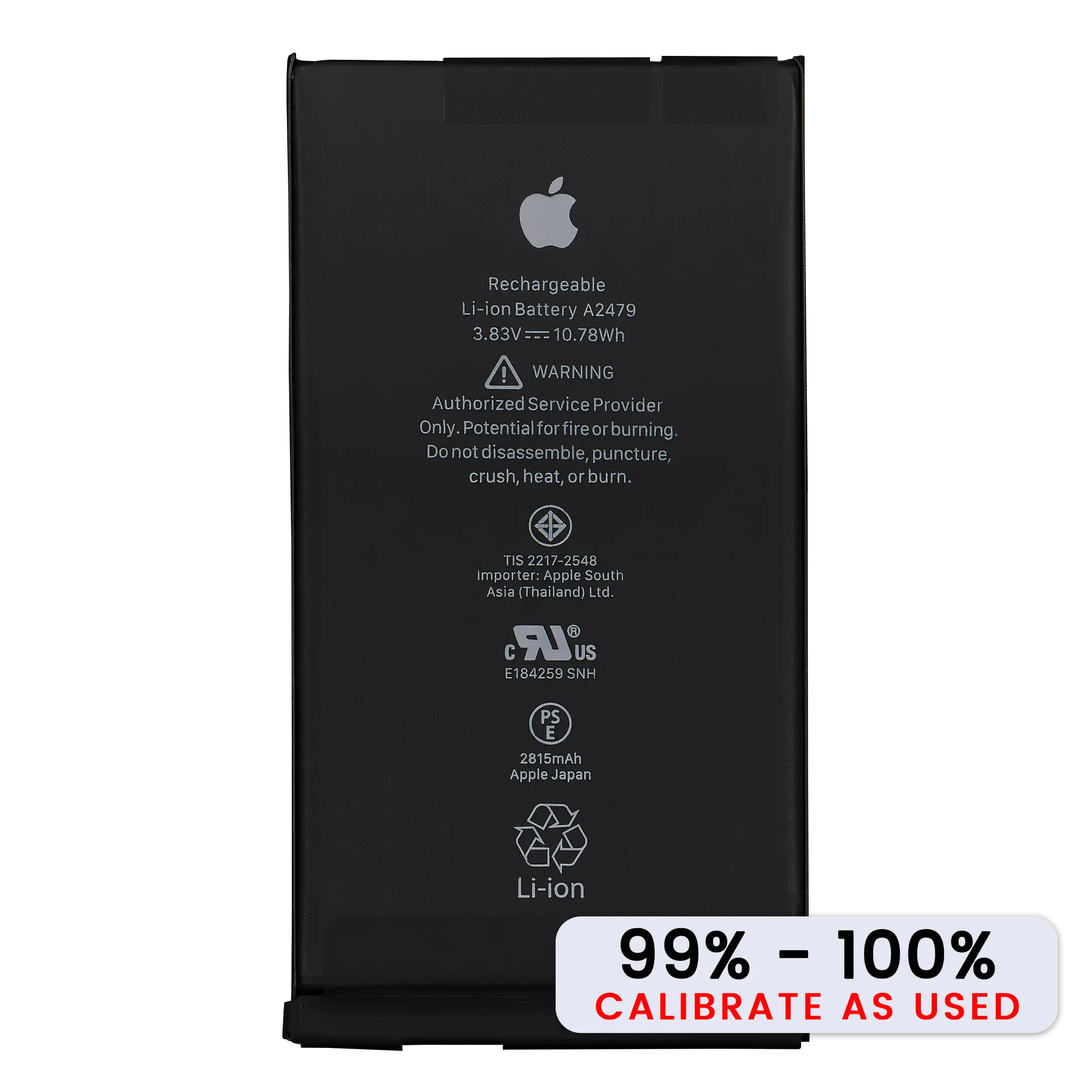 Replacement Battery for iPhone 12 / 12 Pro (Used OEM Pull: Grade A / SOH 99% to 100%)