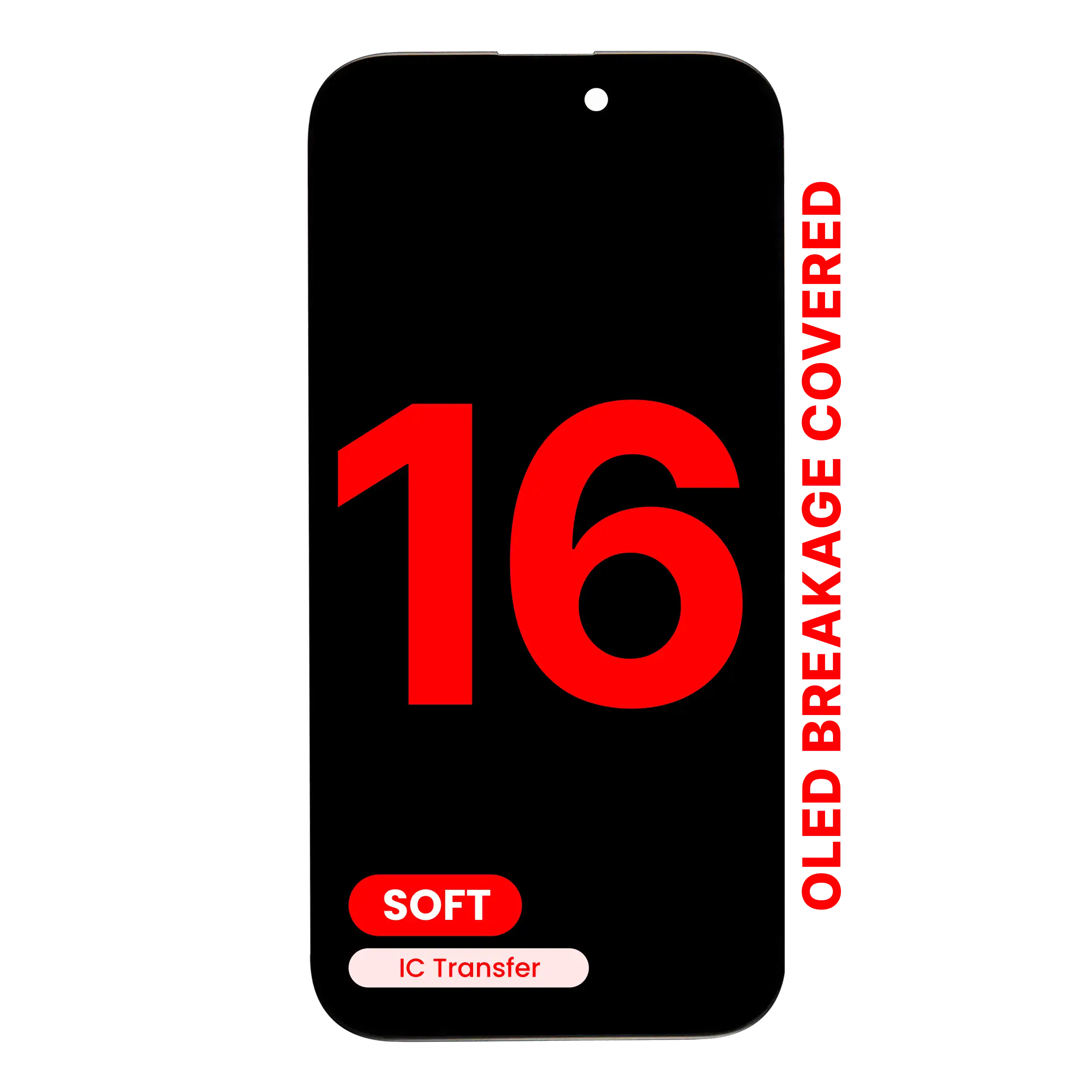 OLED Assembly For iPhone 16 (Aftermarket Pro: XO7 Soft)