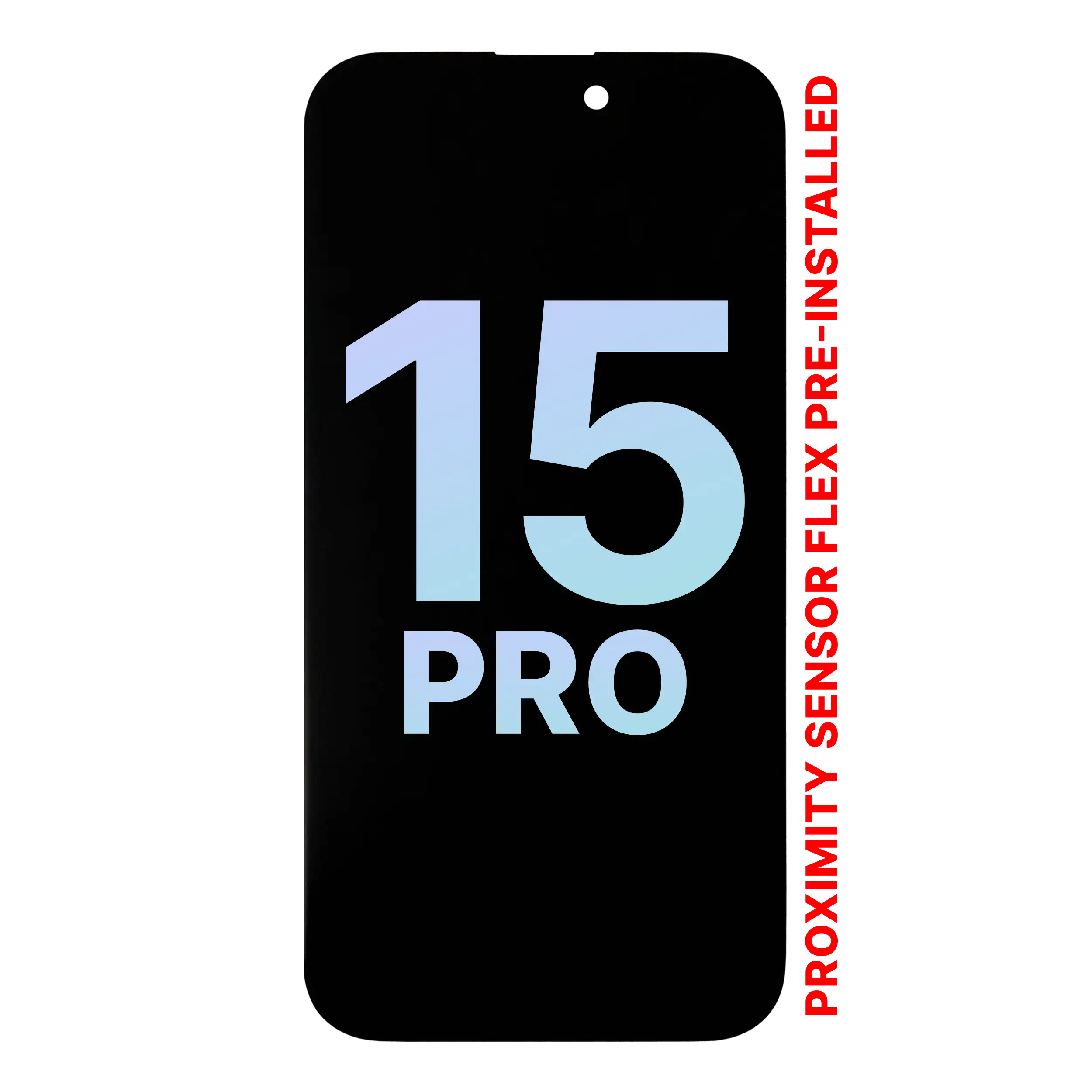 OLED Assembly With Proximity Sensor Flex Pre-Installed For iPhone 15 Pro (Service Pack)