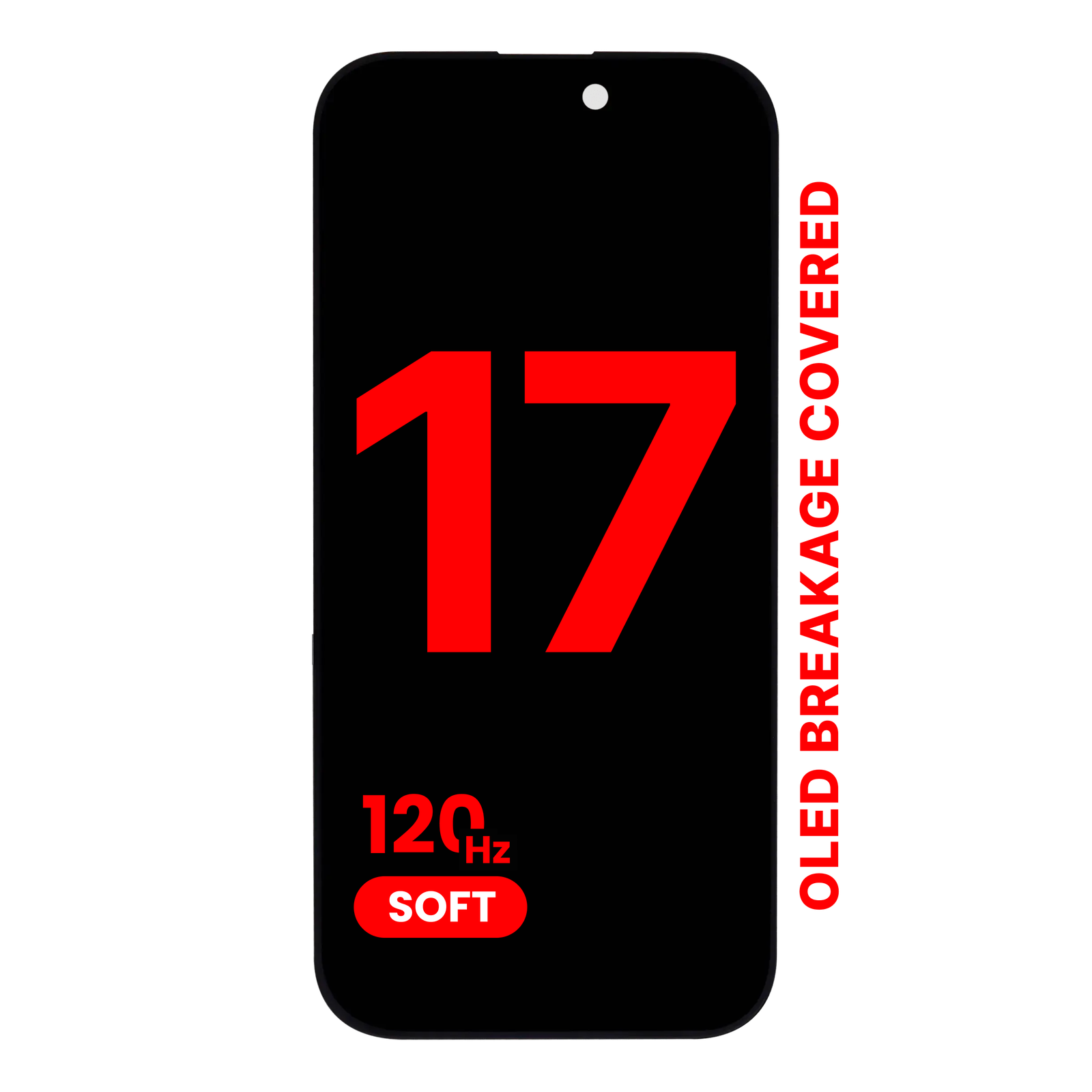 OLED Assembly For iPhone 17 (Aftermarket Pro: XO7 Soft) (120HZ)