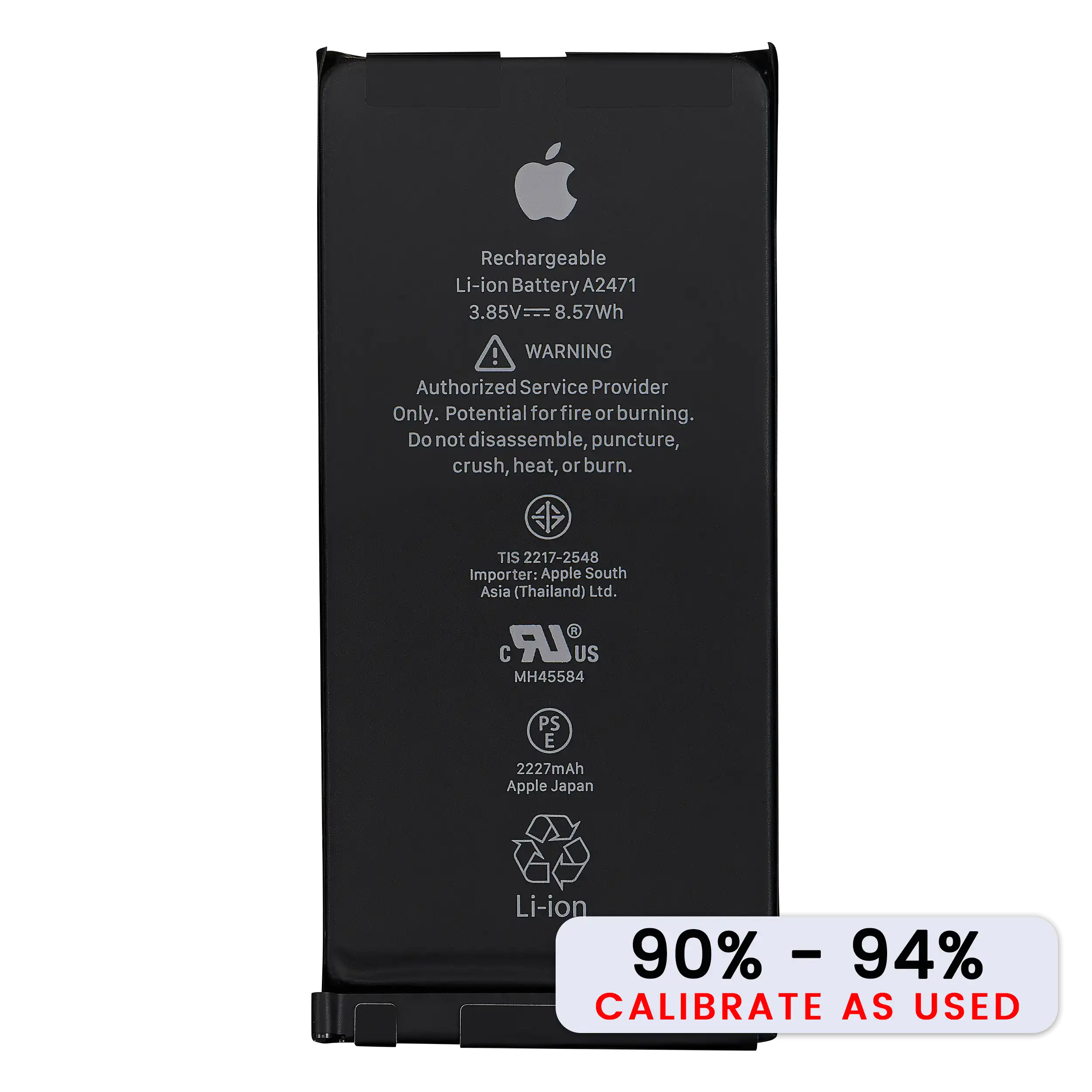 Replacement Battery for iPhone 12 Mini (Used OEM Pull: Grade C / SOH 90% to 94%)