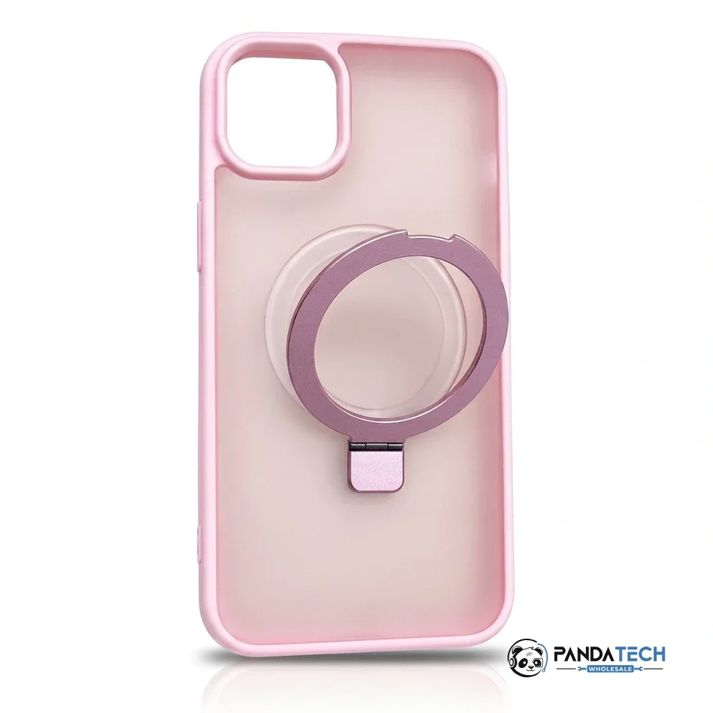 Matte Magnetic Ring Stand Case for iPhone